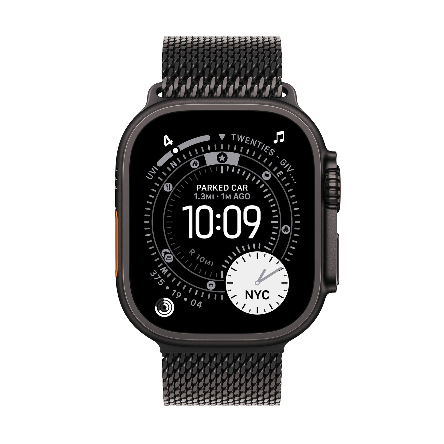 Apple Watch Ultra 3 GPS + Cellular 49mm fekete titántok, fekete Titán milánói szíj - M - iSTYLE HU