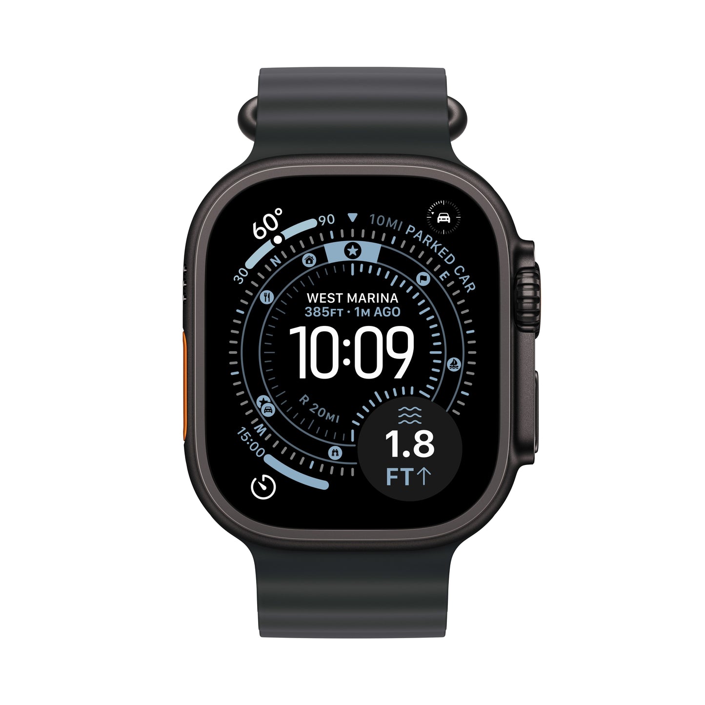 Apple Watch Ultra 3 GPS + Cellular 49mm fekete titántok, fekete Oceán szíj - iSTYLE HU