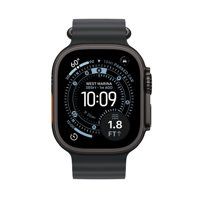 Apple Watch Ultra 3 GPS + Cellular 49mm fekete titántok, fekete Oceán szíj - iSTYLE HU
