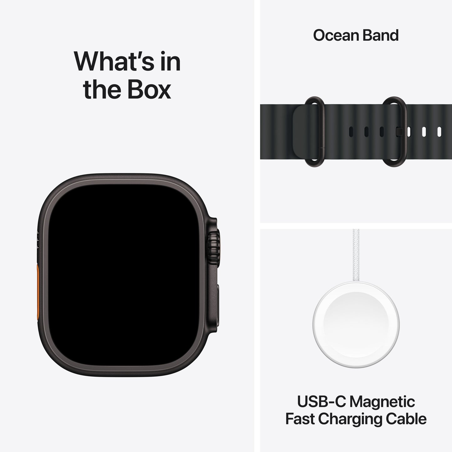 Apple Watch Ultra 3 GPS + Cellular 49mm fekete titántok, fekete Oceán szíj - iSTYLE HU
