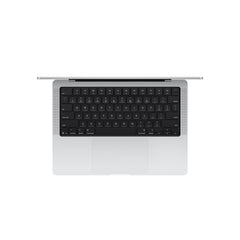 14 hüvelykes MacBook Pro: Apple M5 chip 10 magos CPU-val és 10 magos GPU-val, 2TB SSD, 32GB RAM, Háttér-világítású Magic Keyboard Touch ID‑val – nemzetközi angol - ezüst CTO