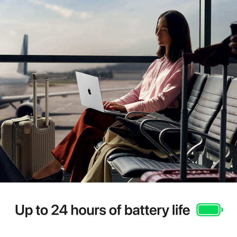 14 hüvelykes MacBook Pro: Apple M5 chip 10 magos CPU-val és 10 magos GPU-val, 4TB SSD, 16GB RAM, Nanotexturált kijelző, Háttér-világítású Magic Keyboard Touch ID‑val – magyar - ezüst CTO
