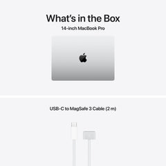14 hüvelykes MacBook Pro: Apple M5 chip 10 magos CPU-val és 10 magos GPU-val, 1TB SSD, 24GB RAM, Nanotexturált kijelző, Háttér-világítású Magic Keyboard Touch ID‑val – nemzetközi angol - ezüst CTO