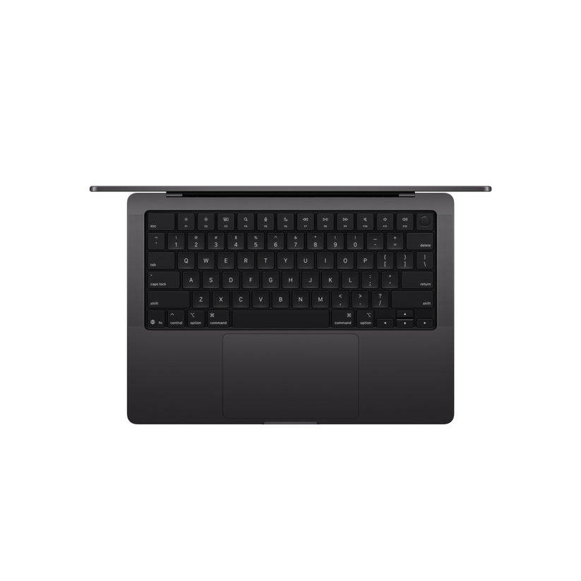 14 hüvelykes MacBook Pro: Apple M5 chip 10 magos CPU-val és 10 magos GPU-val, 1TB SSD, 32GB RAM, Háttér-világítású Magic Keyboard Touch ID‑val – nemzetközi angol - asztrofekete CTO