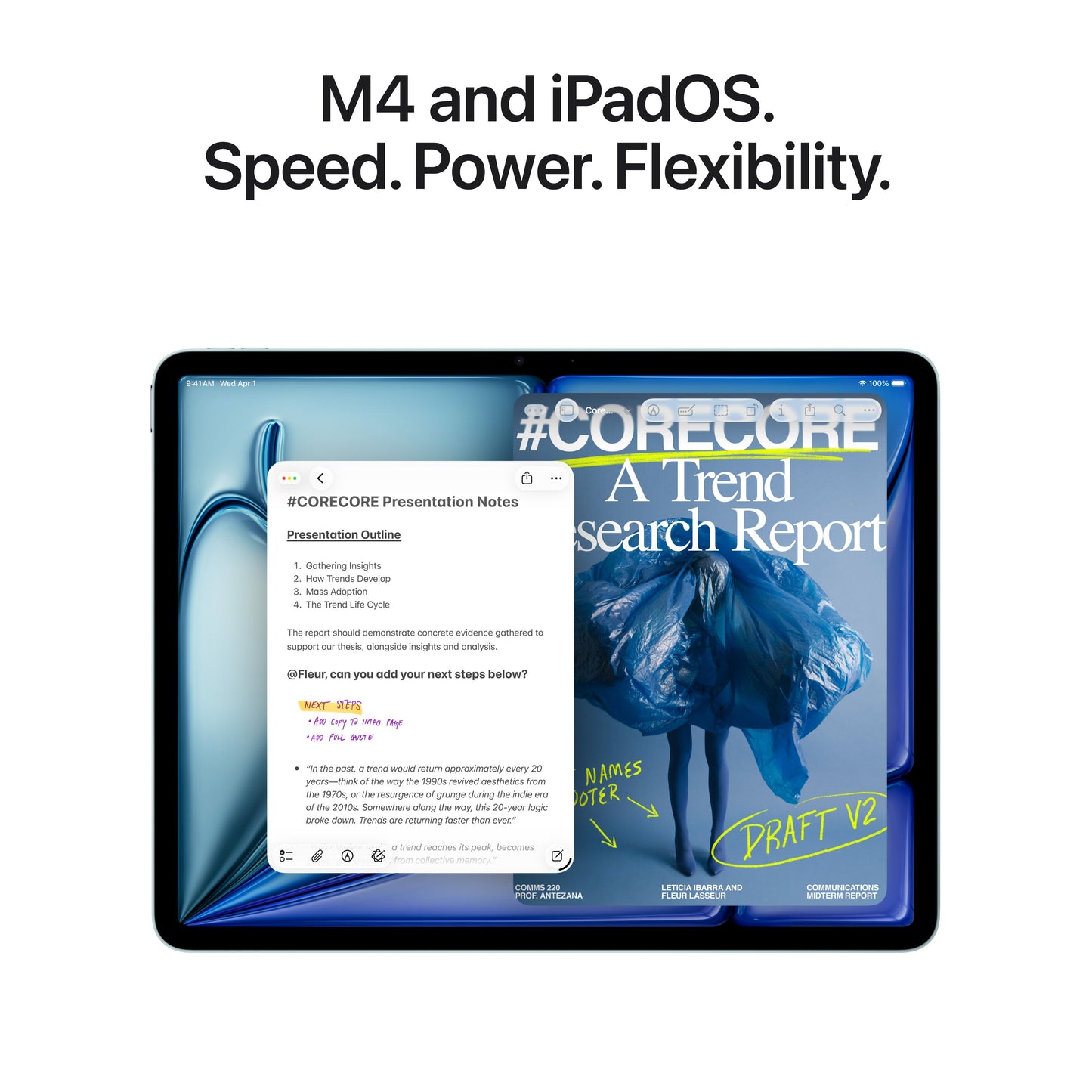 13-inch iPad Air Wi-Fi 256GB - Blue (M4) - iSTYLE.hu