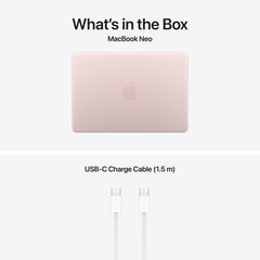 13-inch MacBook Neo: Apple A18 Pro chip with 6‑core CPU and 5‑core GPU, Magic Keyboard, 256GB SSD - Blush - iSTYLE.hu