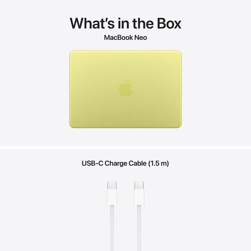 13-inch MacBook Neo: Apple A18 Pro chip with 6‑core CPU and 5‑core GPU, Magic Keyboard, 256GB SSD - Citrus - iSTYLE.hu