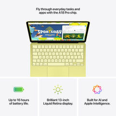 13 hüvelykes MacBook Neo: Apple A18 Pro chip with 6 magos CPU és 5 magos GPU, Magic Keyboard Touch ID-val – nemzetközi angol, 512GB SSD - ezüst CTO (Copy) - iSTYLE.hu