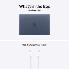 13 hüvelykes MacBook Neo: Apple A18 Pro chip with 6 magos CPU és 5 magos GPU, Magic Keyboard Touch ID-val – nemzetközi angol, 512GB SSD - indigó CTO (Copy) - iSTYLE.hu