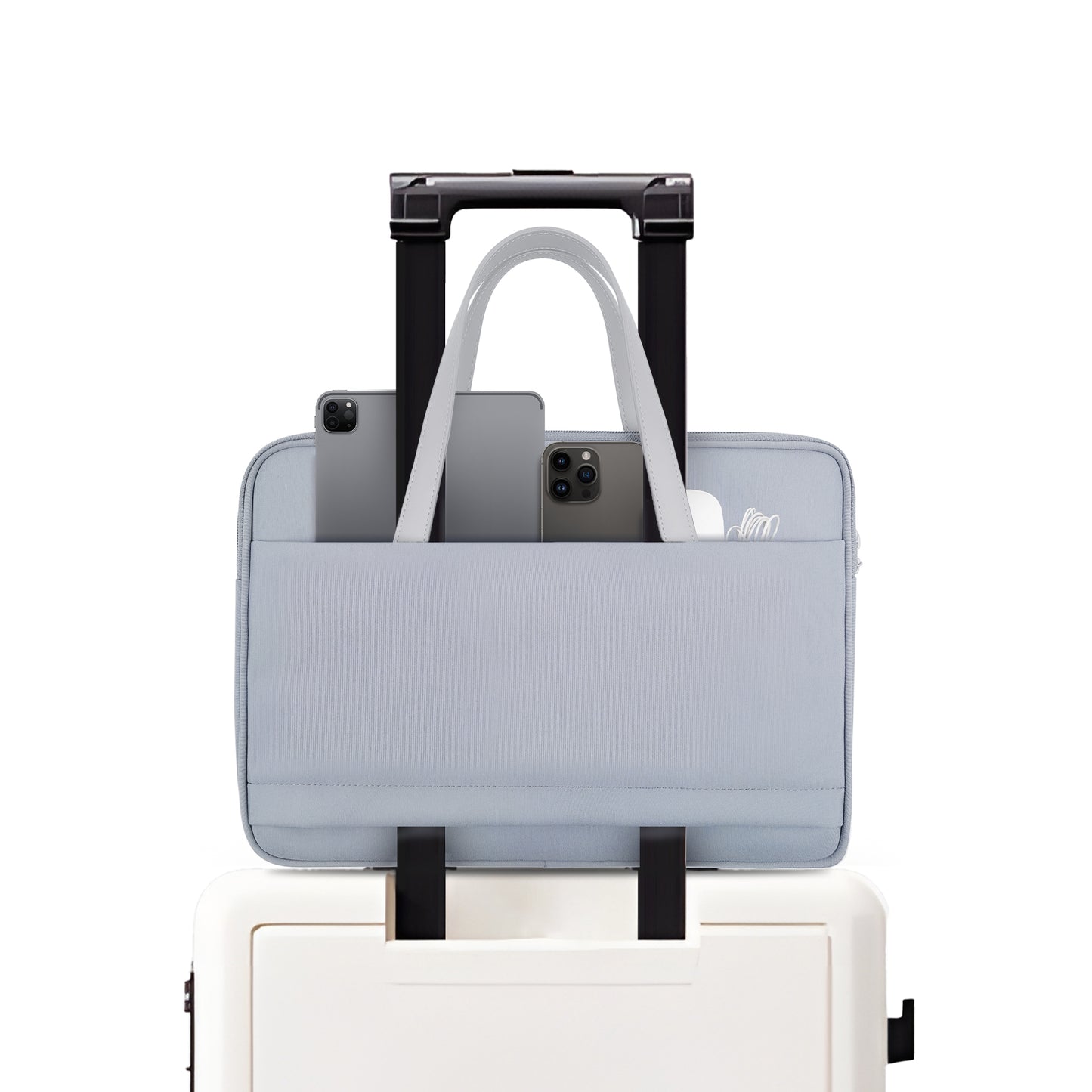 JCPal Milan briefcase Sleeve for 13/14-inch, Agate Grey