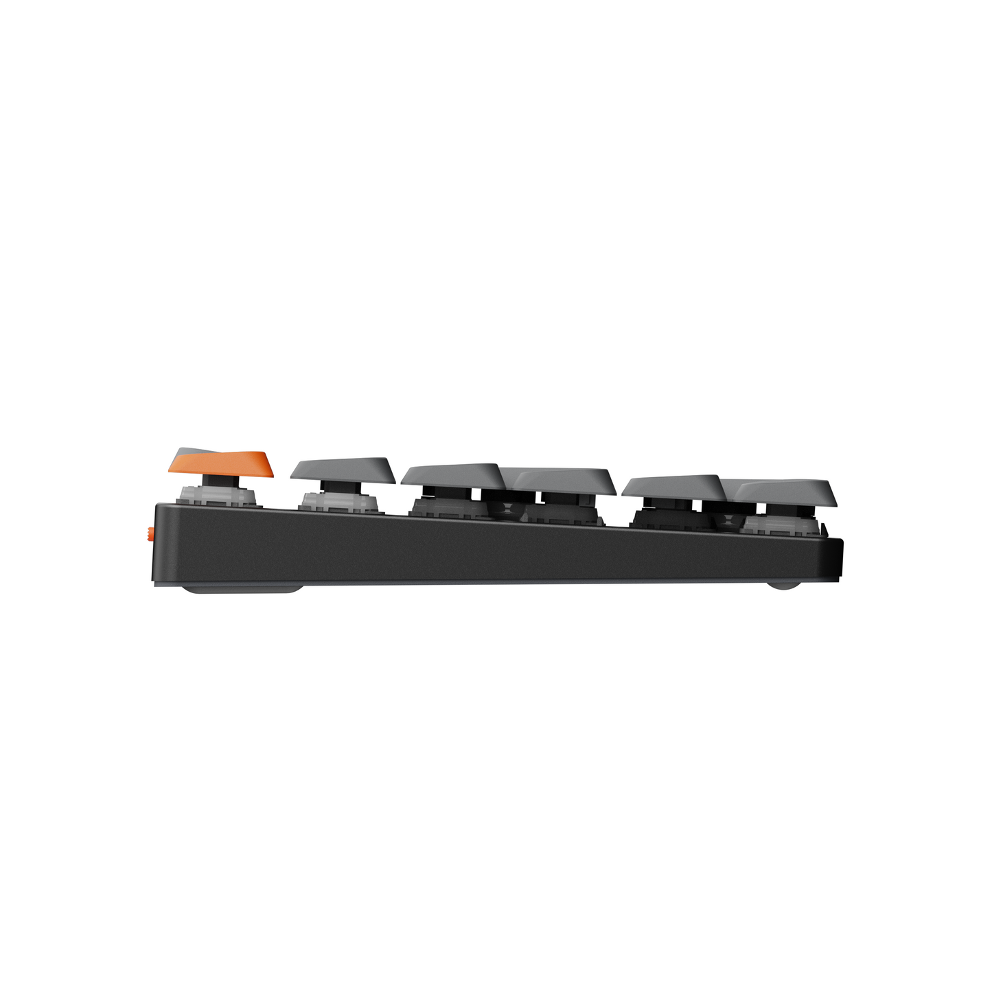 Keychron K5 Max Bluetooth / Vezeték nélküli / USB alacsony profilú mechanikus 2.0 brown switch billentyűzet (Magyar kiosztás) - fekete-szürke