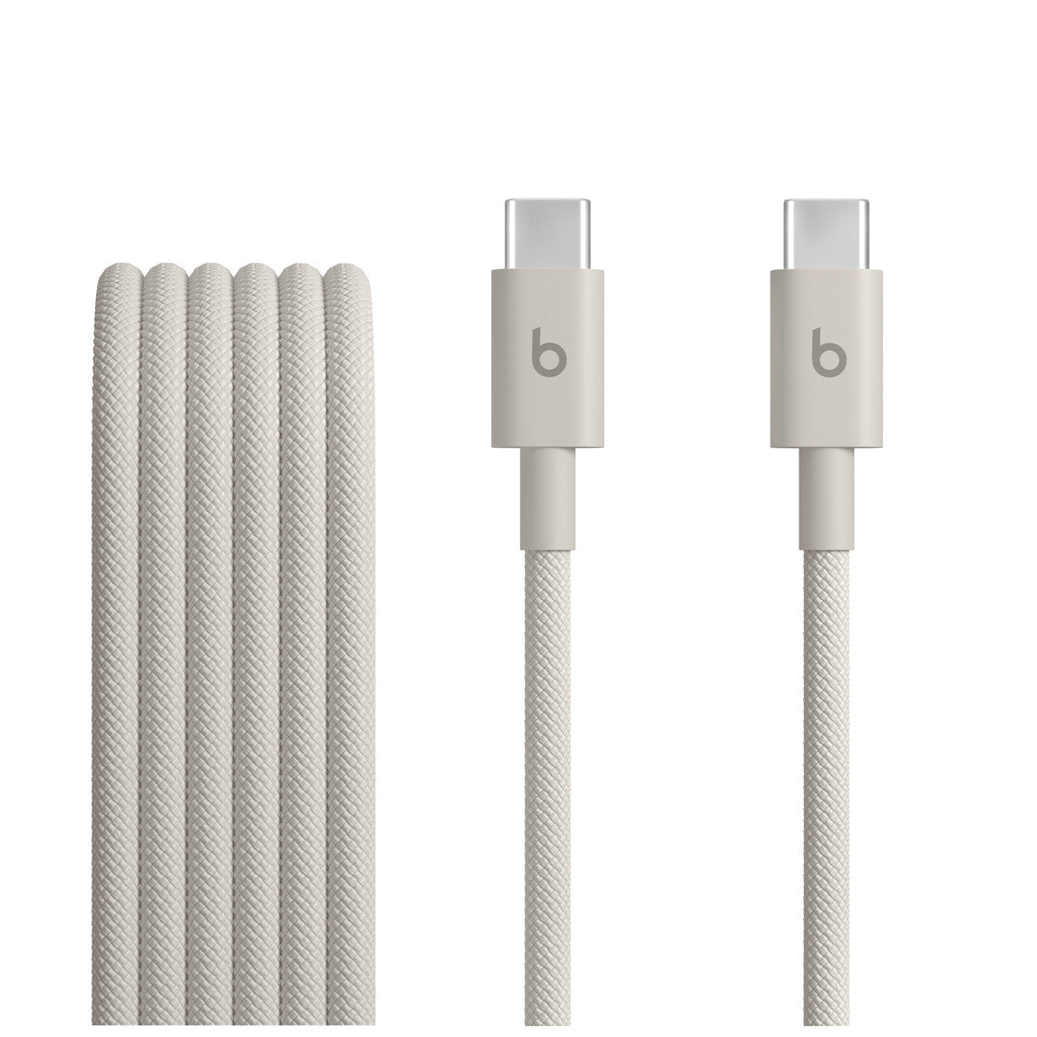 Beats USB-C – USB-C szőtt borítású kábel (1,5 m) — szikrázó szürke