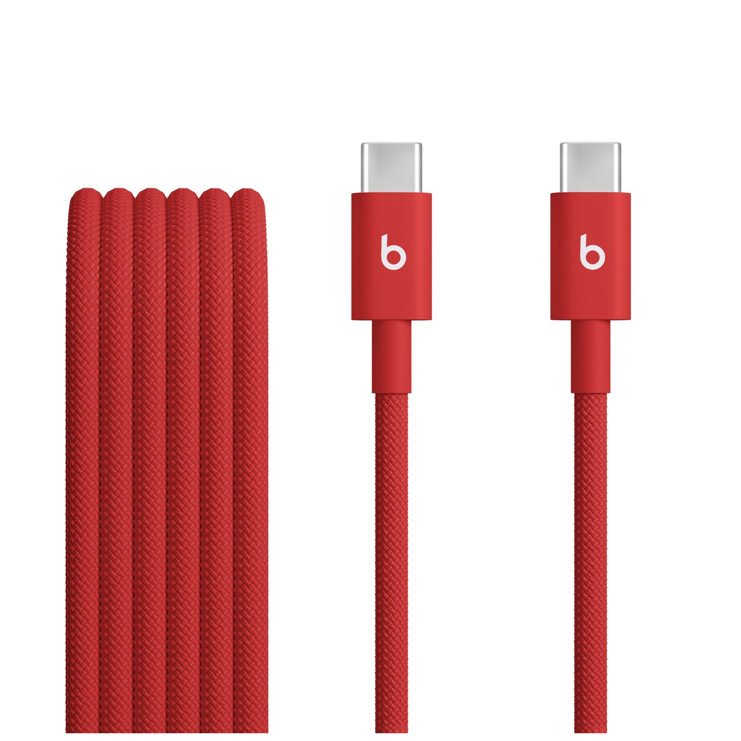 Beats USB-C – USB-C szőtt borítású kábel (1,5 m) — pulzáló piros