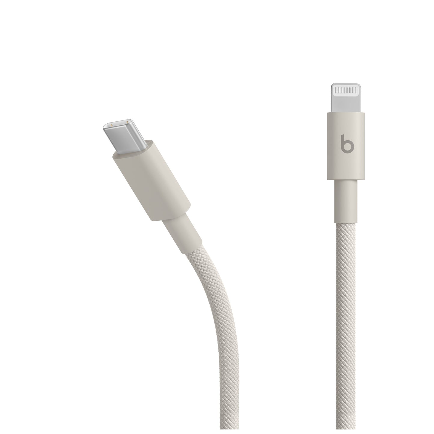 Beats USB-C — Lightning szőtt borítású kábel (1,5 m) — szikrázó szürke