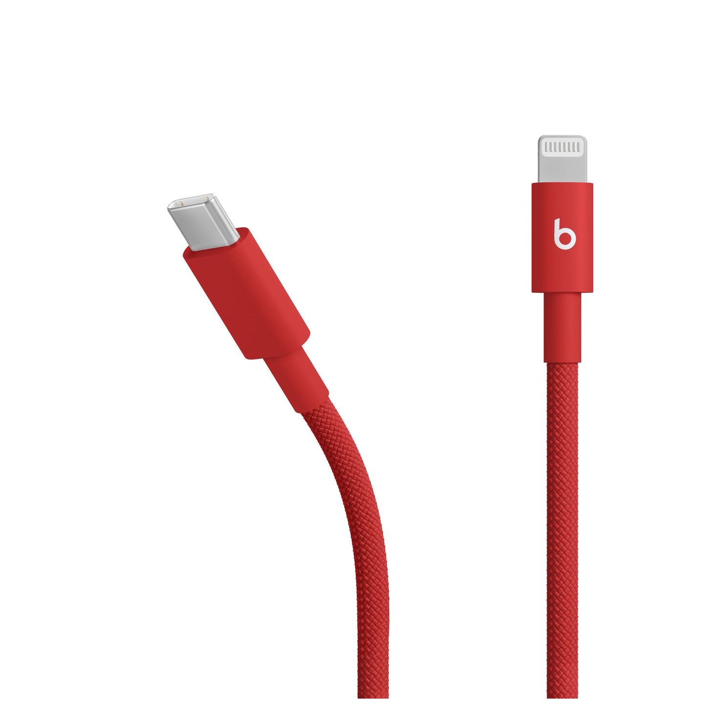 Beats USB-C — Lightning szőtt borítású kábel (1,5 m) — pulzáló piros