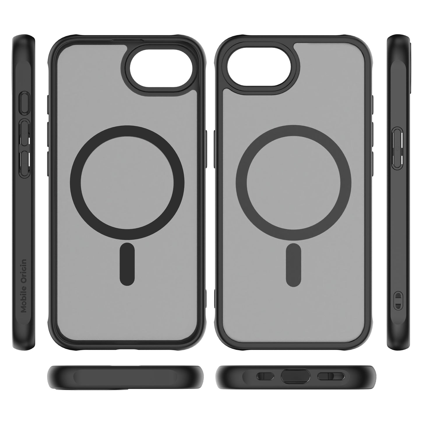 Mobile Origin Hybrid MagSafe tok, matt fekete - iPhone 16e