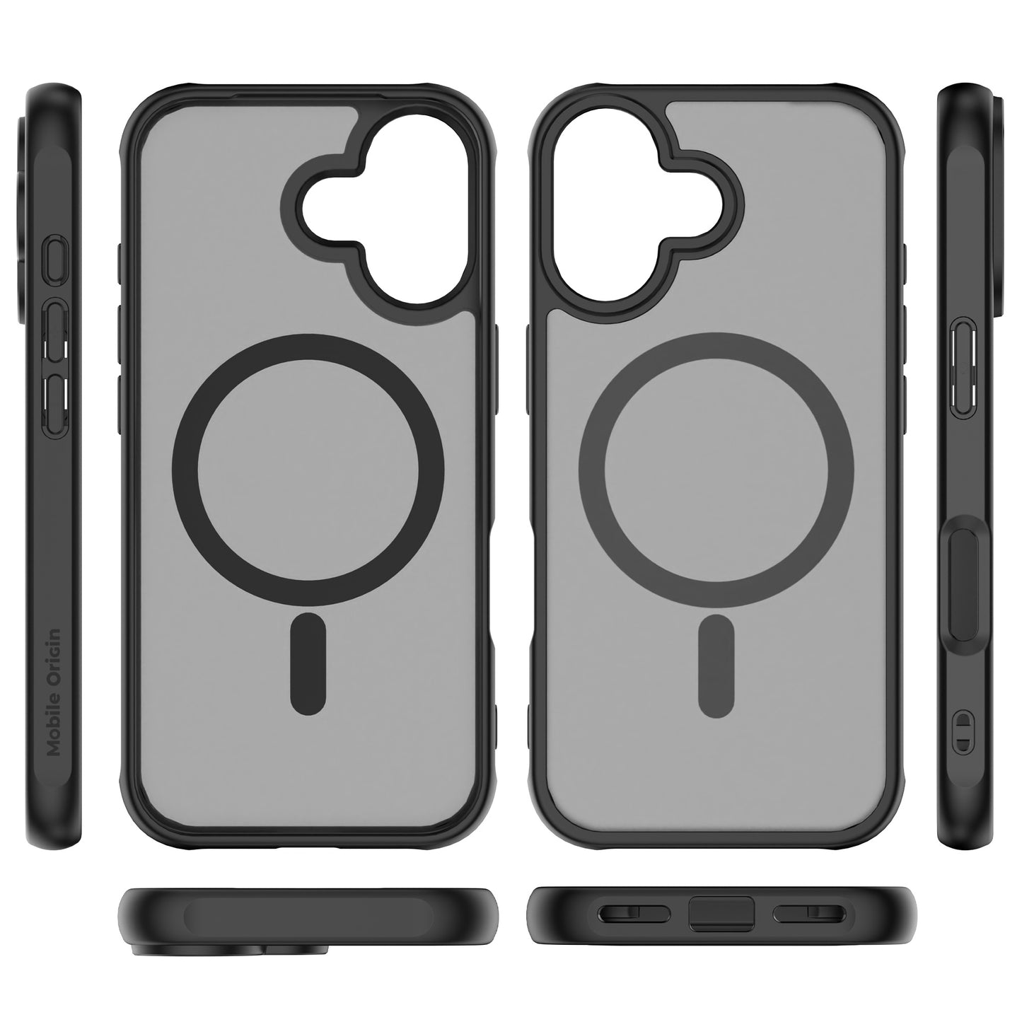 Mobile Origin Hybrid MagSafe tok, matt fekete - iPhone 17