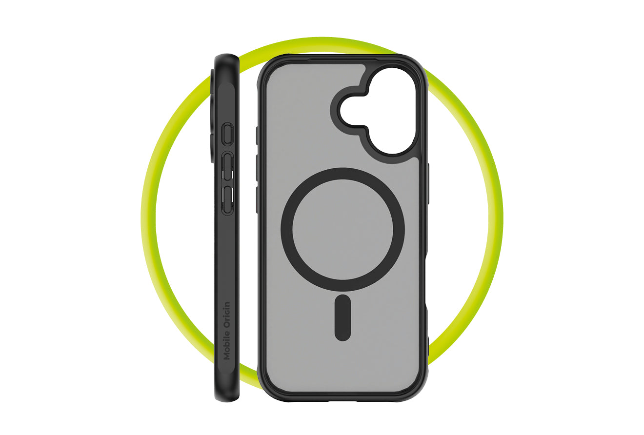 Mobile Origin Hybrid MagSafe tok, matt fekete - iPhone 17