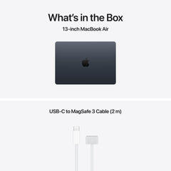 13 hüvelykes MacBook Air: Apple M5 chip 10 magos CPU-val és 10 magos GPU-val, 1TB SSD, 32GB RAM, Háttér-világítású Magic Keyboard Touch ID-val, 70 wattos USB‑C adapterrel – nemzetközi angol - éjfekete CTO