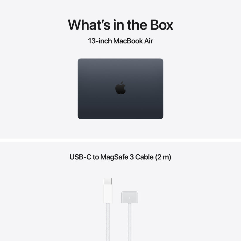 13 hüvelykes MacBook Air: Apple M5 chip 10 magos CPU-val és 10 magos GPU-val, 1TB SSD, 32GB RAM, Háttér-világítású Magic Keyboard Touch ID-val, 70 wattos USB‑C adapterrel – nemzetközi angol - éjfekete CTO