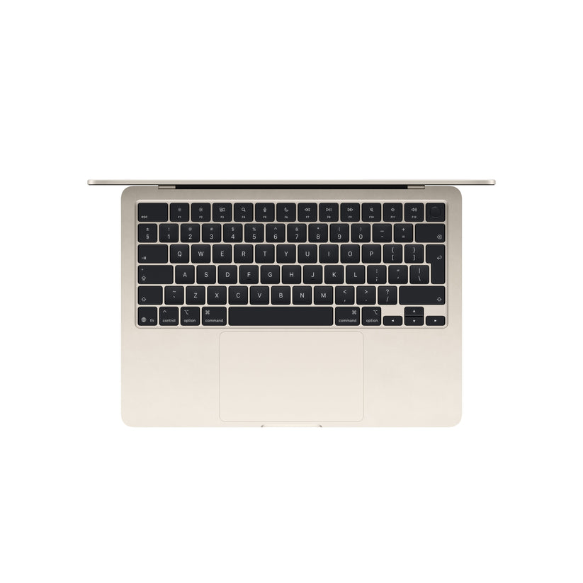 13 hüvelykes MacBook Air: Apple M5 chip 10 magos CPU-val és 10 magos GPU-val, 512GB SSD, 16GB RAM, Háttér-világítású Magic Keyboard Touch ID-val, 70 wattos USB‑C adapterrel – nemzetközi angol - csillagfény CTO