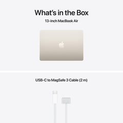 13 hüvelykes MacBook Air: Apple M5 chip 10 magos CPU-val és 8 magos GPU-val, 16GB, 512GB SSD - csillagfény