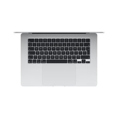 15 hüvelykes MacBook Air: Apple M5 chip 10 magos CPU-val és 10 magos GPU-val, 4TB SSD, 32GB RAM, Háttér-világítású Magic Keyboard Touch ID‑val, 70 wattos adapterrel – nemzetközi angol - ezüst CTO