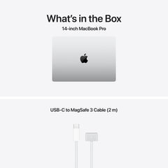 14 hüvelykes MacBook Pro: Apple M5 Max chip 18 magos CPU-val és 40 magos GPU-val, 4TB SSD, 128GB RAM, Háttér-világítású Magic Keyboard Touch ID‑val – nemzetközi angol - ezüst CTO