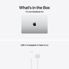 14 hüvelykes MacBook Pro: Apple M5 Pro chip 15 magos CPU-val és 16 magos GPU-val, 24GB, 1TB SSD - ezüst