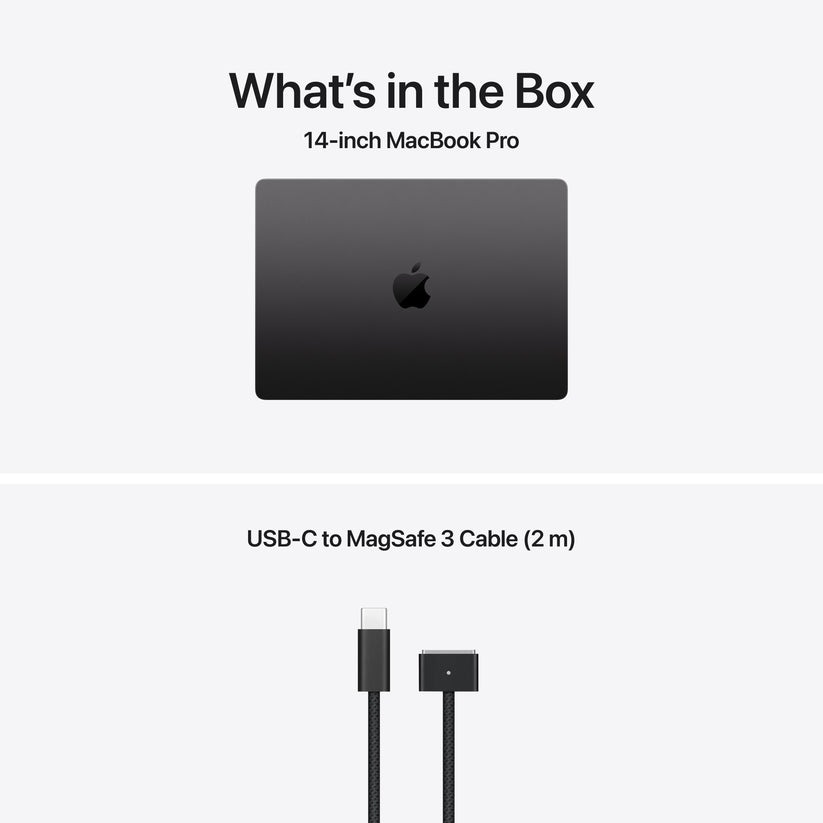 14 hüvelykes MacBook Pro: Apple M5 Pro chip 15 magos CPU-val és 16 magos GPU-val, 2TB SSD, 48GB RAM, Háttér-világítású Magic Keyboard Touch ID‑val – magyar - asztrofekete CTO