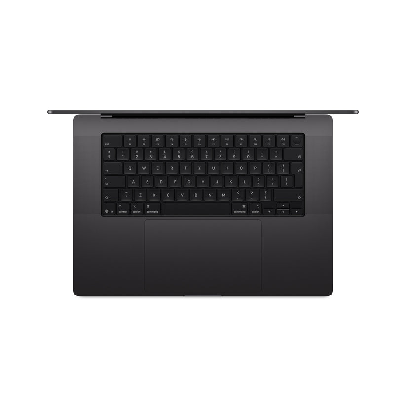 16 hüvelykes MacBook Pro: Apple M5 Max chip 18 magos CPU-val és 40 magos GPU-val, 2TB SSD, 128GB RAM, Háttér-világítású Magic Keyboard Touch ID‑val – magyar - asztrofekete CTO
