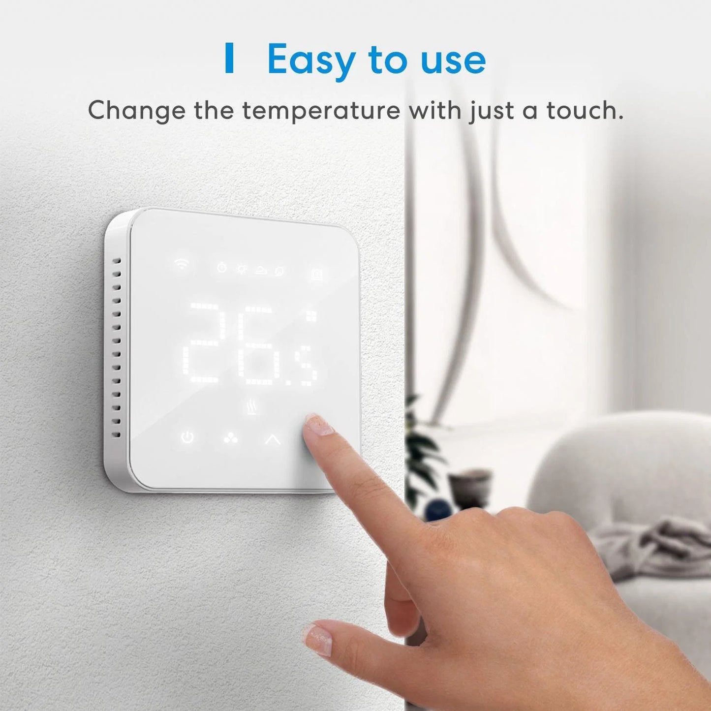 Meross Smart Wi-FI termosztát kazánhoz és fűtési rendszerhez