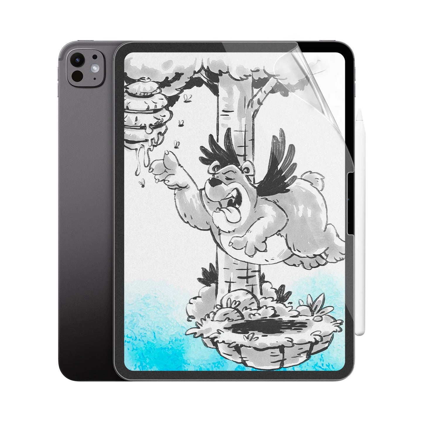 JCPal PaperTech Flex papírtextúrájú védőfólia – iPad Pro 13" (M4, M5)