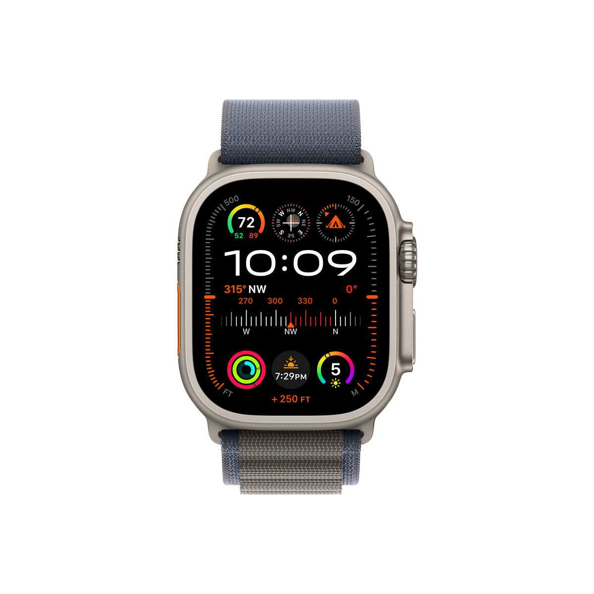 Apple Watch Ultra 2 GPS + Cellular – 49 mm-es titántok, kék alpesi pánt - S (Copy) - iSTYLE.hu