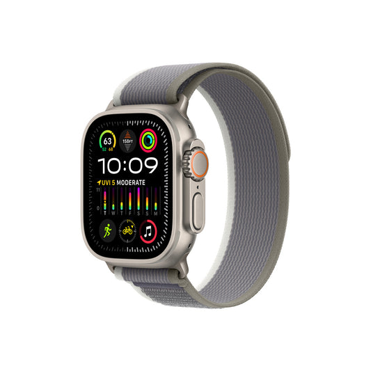 Apple Watch Ultra 2 GPS + Cellular – 49 mm-es titántok, zöld-szürke terep pánt - S/M (Copy) - iSTYLE.hu