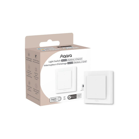 Light Switch H2 EU egy áramkörös, két gombos okos Zigbee + Thread villanykapcsoló - iSTYLE HU