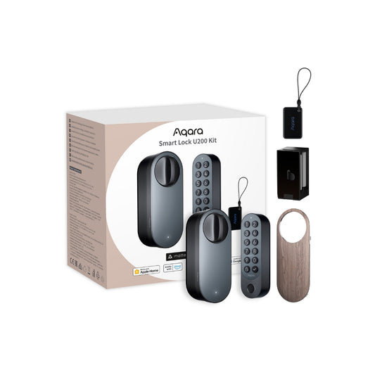 AQARA U200 Smart Lock utólag felszerelhető zárbetét, Matter kompatibilis, fekete - iSTYLE HU