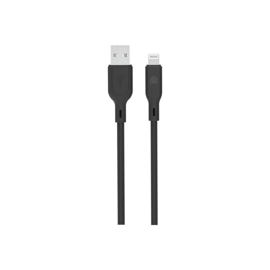 Dviced – USB-A - Lightning szilikon kábel, 1,25 m - fekete - iSTYLE HU