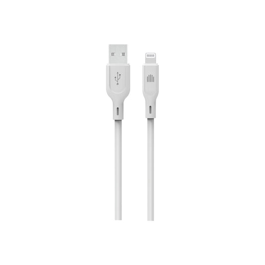 Dviced – USB-A - Lightning szilikon kábel, 1,25 m - fehér - iSTYLE HU