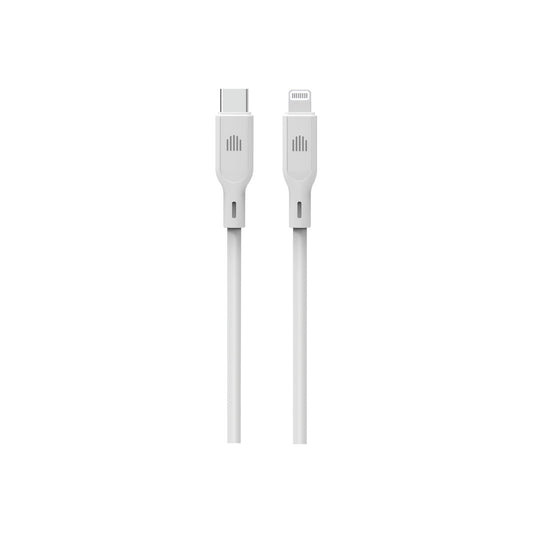Dviced – USB-C - Lightning szilikon kábel, 1,25 m - fehér - iSTYLE HU
