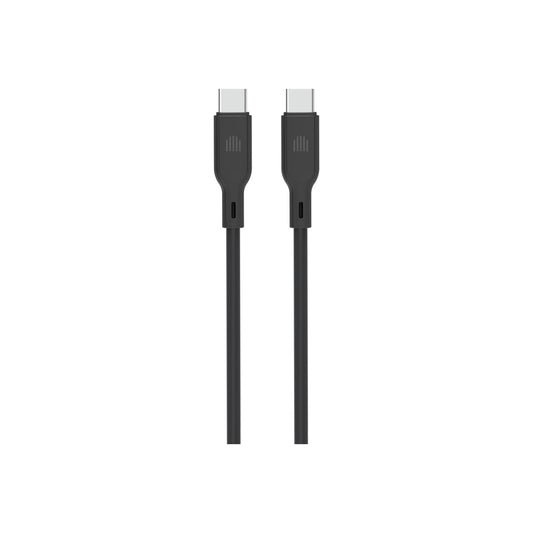 Dviced – USB-C - USB-C szilikon kábel, 1,25 m - fekete - iSTYLE HU
