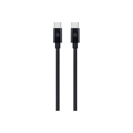 Dviced – USB-C - USB-C szőtt borítású töltőkábel, 1,25 m - fekete - iSTYLE HU