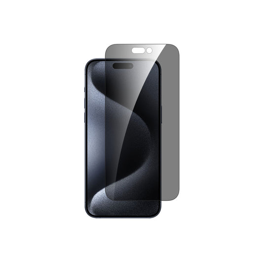 Dviced – iPhone 15 Pro Max képernyővédő üvegfólia (0.3 mm, 9H, betekintés védelem) - applikátorral - iSTYLE HU