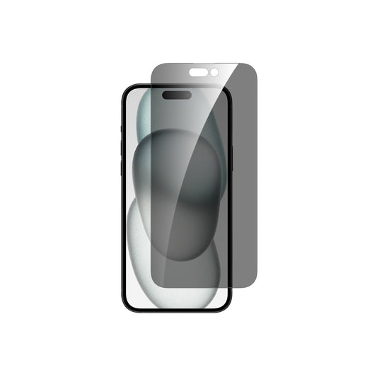 Dviced – iPhone 15 Plus képernyővédő üvegfólia (0.3 mm, 9H, betekintés védelem) - applikátorral - iSTYLE HU