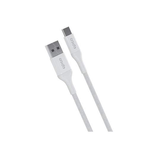 EPICO – Braided kábel USB-C to USB-A (1.2m) - fehér - iSTYLE HU