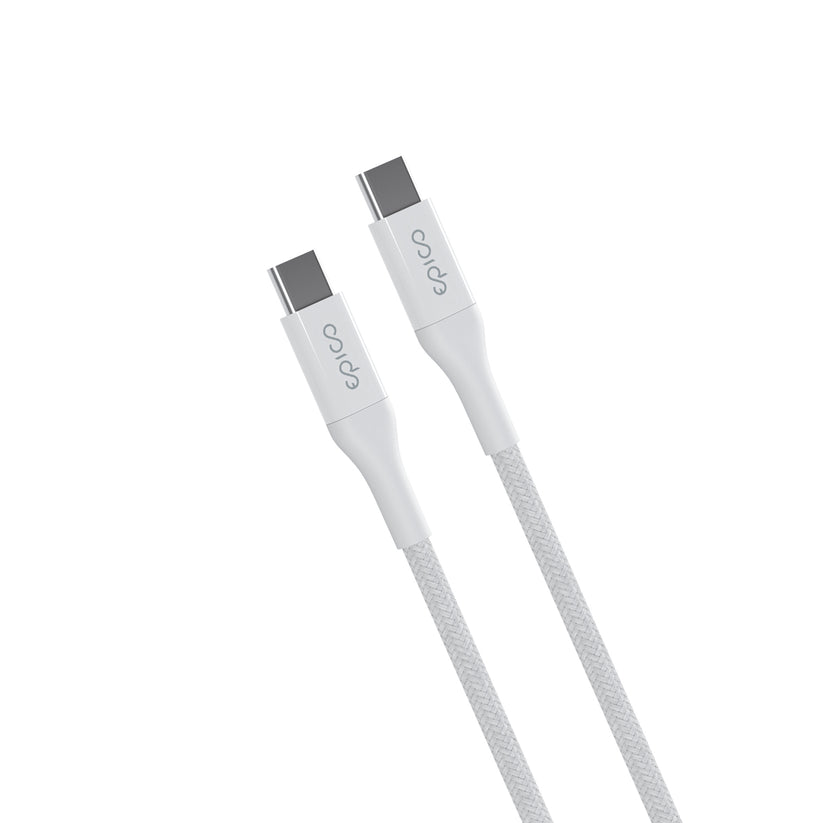 EPICO – USB-C szőtt borítású kábel (0.3 m) - Fehér - iSTYLE HU