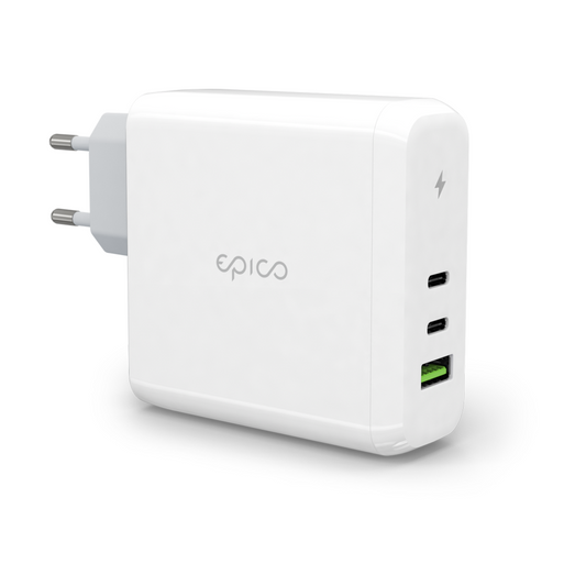 EPICO – 100 Wattos GaN töltő adapter - Fehér - iSTYLE HU