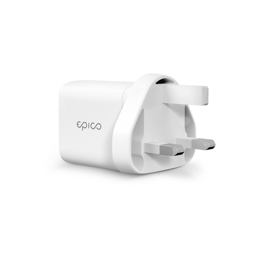 EPICO 45W DUAL CHARGER UK adapterrel - fehér - iSTYLE HU