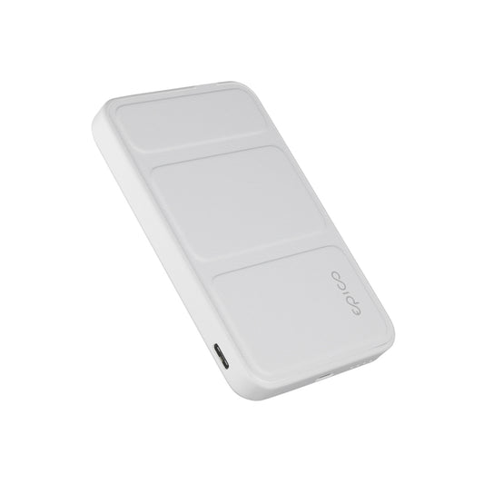 EPICO – 7000mAh mágneses (MagSafe kompatibilis) vezeték nélküli állítható powerbank - fehér - iSTYLE HU