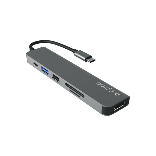 Epico – Resolve 8K Aluminium Hub 6in1 - asztroszürke - iSTYLE HU